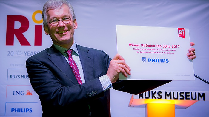 Philips winnaar reputatieprijs 2016 in Nederland