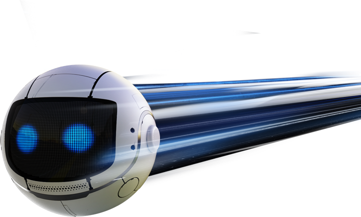 robot beweegt zich in de TV