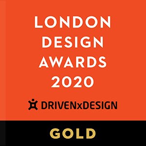 Logo voor drivenxdesign award programs, London Design Awards 2020