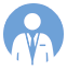 Pictogram van COPD-zorgverlener professional