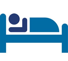 Pictogram bed