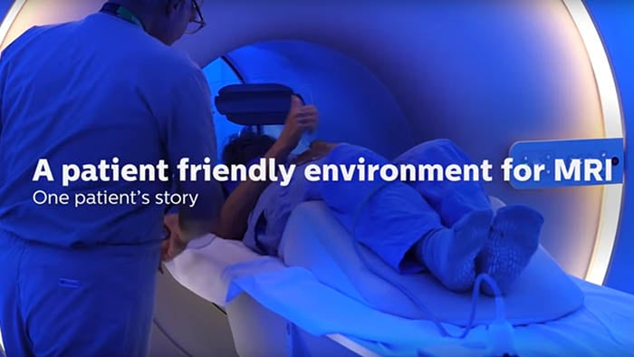 De weg die de patiënt aflegt bij een mensvriendelijke MRI-omgeving met Ambient Experience bij Lahey Health in de VS
