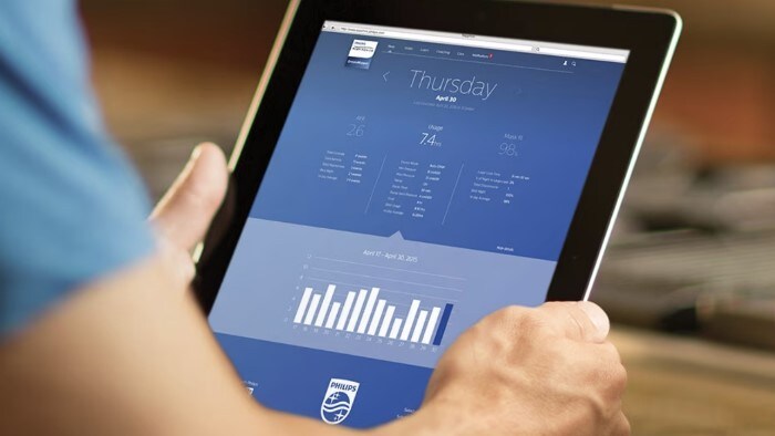 Afbeelding van DreamMapper-app op apparaat