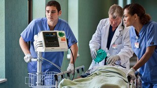 Patiënt op de brancard STEMI