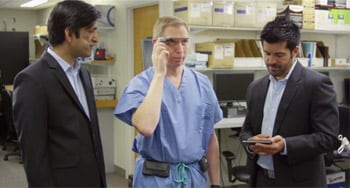 Dr. David Feinstein test Google Glass