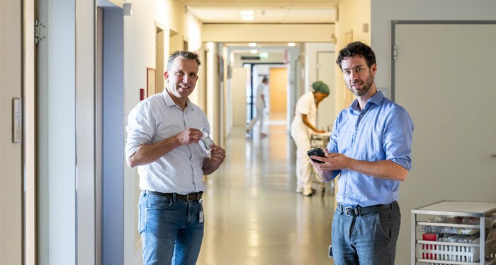 Biosensor meet, verpleegkundige valideert, EPD registreert