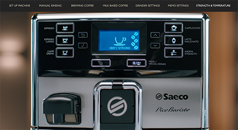 How you can customize the aroma setting in your Saeco machine
