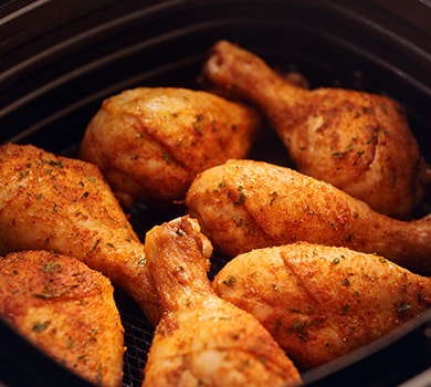 Kip drumstick in Airfryer