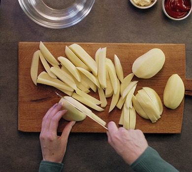 Zelfgemaakte friet uit de Airfryer