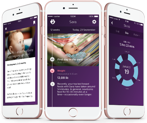 Download de uGrow-app van Philips Avent