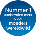 Nummer één merk aanbevolen door moeders