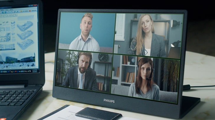 Draagbare Philips-monitoren | Productiviteit met twee schermen