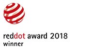 Logo van Red Dot Design Award 2018-winnaar