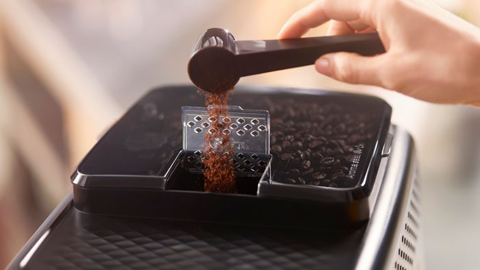 Filterkoffie in een espressoapparaat gebruiken