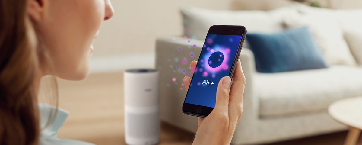 Philips Air+ app, Uw intelligente oplossing voor schone lucht.