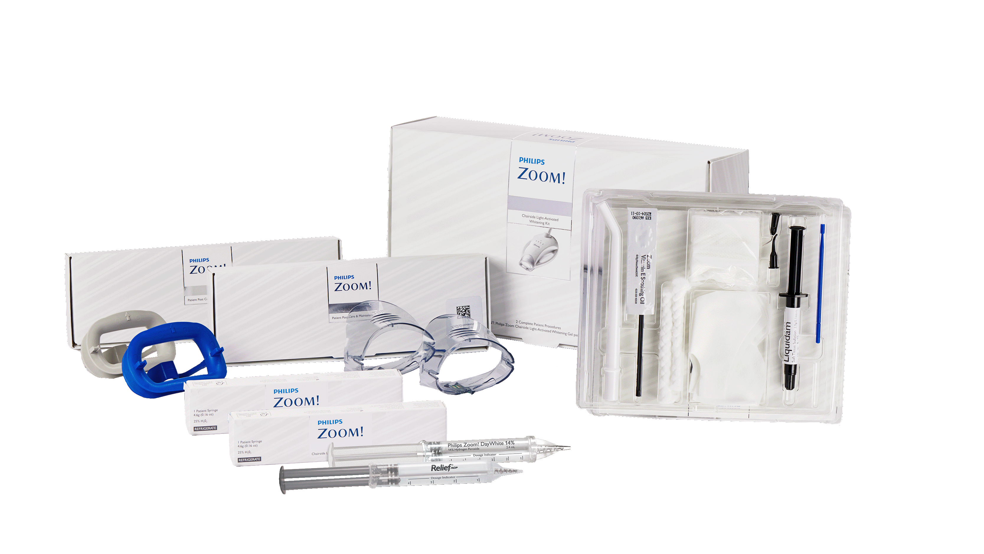 Inhoud van Philips Zoom! WhiteSpeed-set