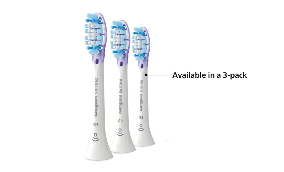 Drie Philips Sonicare Premium Gum Care-opzetborstels