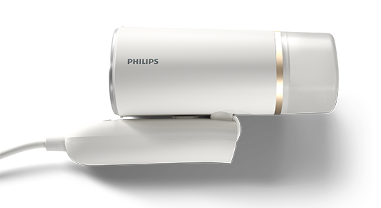 Zijaanzicht van de Philips handheld kledingstomer 3000-serie