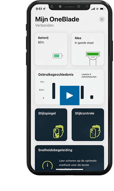 Voorbeeld van de mobiele Daily Care-app