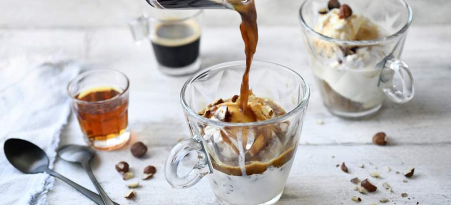 Affogato ijskoffie