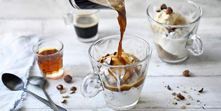 Affogato koffie