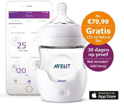 Slimme babyfles app