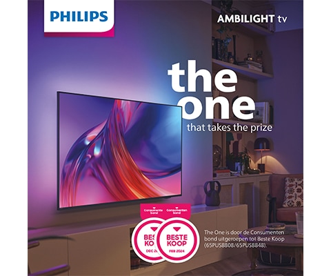 The-One-Beste-Koop-TV-Consumentenbond -PUS8808-Ambilight-TV-Beste-TV
