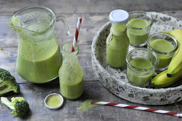 Broccoli banaan smoothies