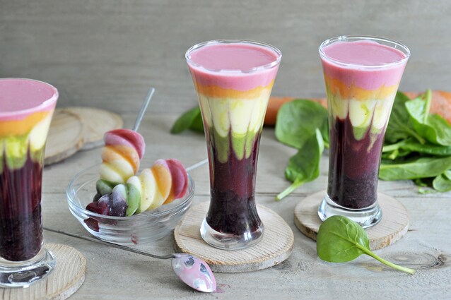 Regenboogsmoothies