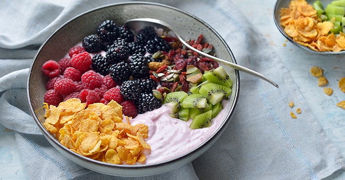 Smoothiebowl uit blender