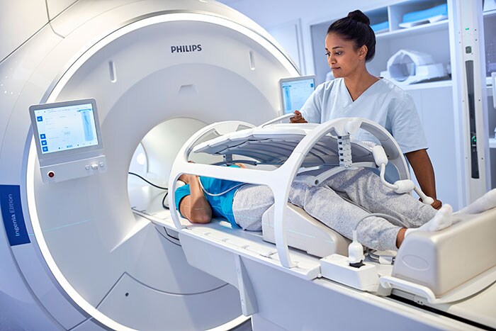 Philips' Big Bore RT is een CT systeem dat is ontworpen voor een nauwkeurige planning van de behandeling. (opent in een nieuw tabblad)
