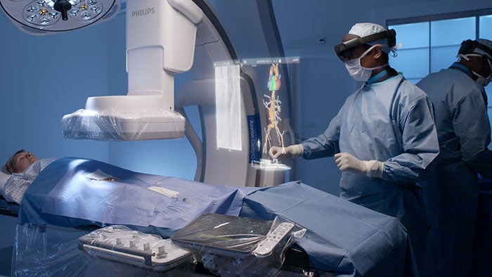 Philips’ unique augmented reality concept for image guided minimally invasive therapies developed with Microsoft (opent in een nieuw tabblad)