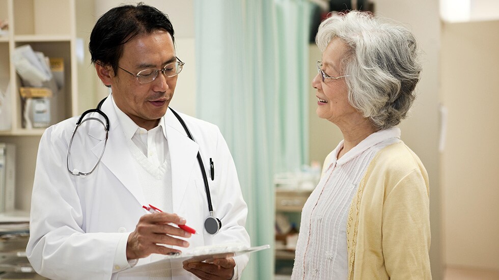 Dokter en patiënt