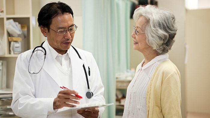 Dokter en patiënt -  