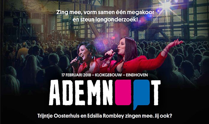 Longfonds organiseert uniek zangevent ADEMNOOT (opent in een nieuw tabblad)