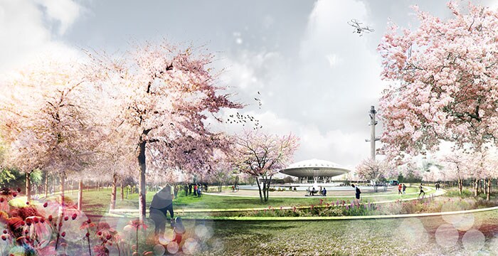 Evoluon Artist Impression (opent in een nieuw tabblad)