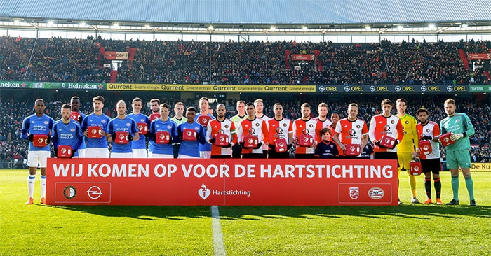 Foto veldbord Feyenoord PSV (opent in een nieuw tabblad)