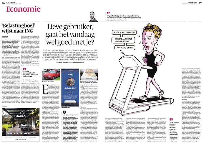 Volkskrant artikel over antropomorfisme