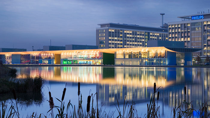 Hoofdkantoor Philips Benelux in Eindhoven van Boschdijk naar High Tech Campus