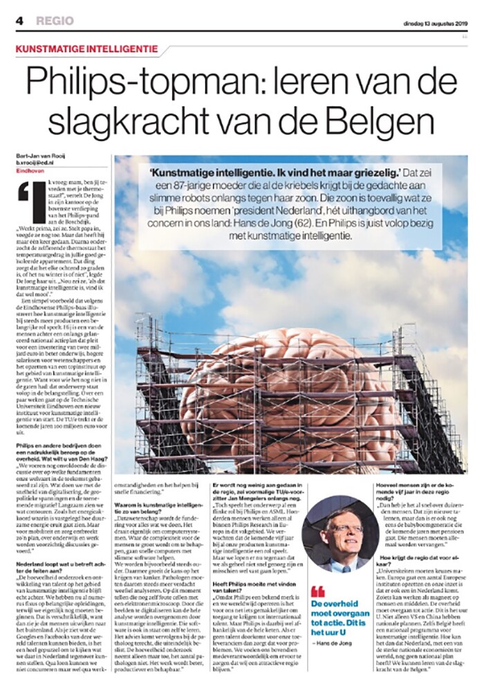 Eindhovens Dagblad foto artikel