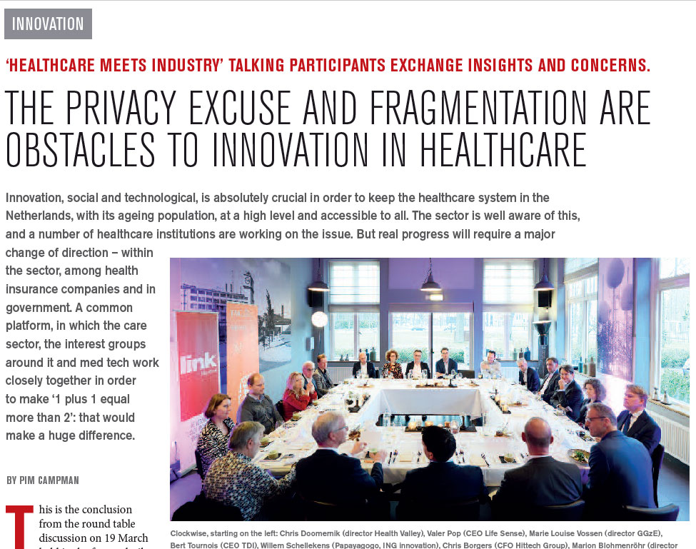 TalkING - Healthcare meets Industry article Link Magazine