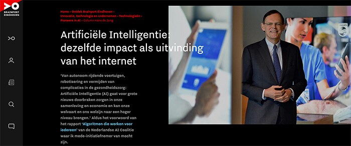 Screenshot column Hans de Jong