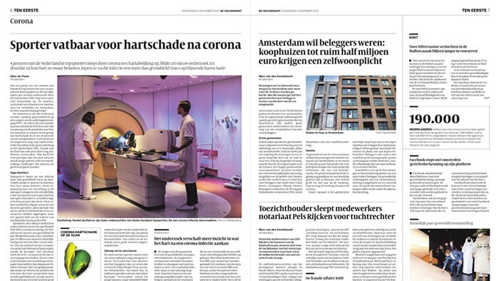 Onderzoek Amsterdam UMC: “We weten nu wat een sportershart na COVID-19 aankan”