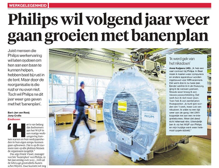 Screenshot artikel Eindhovens Dagblad