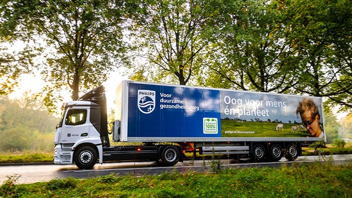 Philips Campus in Best verduurzaamt wegtransport met elektrische trucks