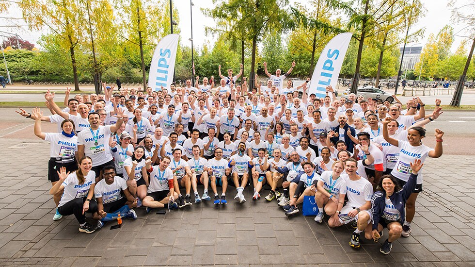 Team Philips bij de Marathon Eindhoven 2025