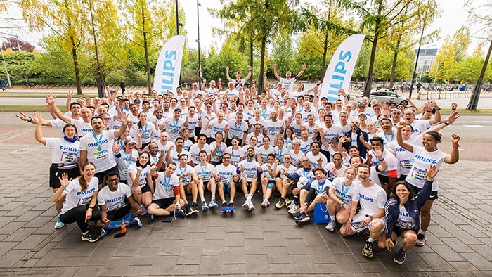Samen naar de finish: Philips-collega’s beleven de Marathon Eindhoven als één team