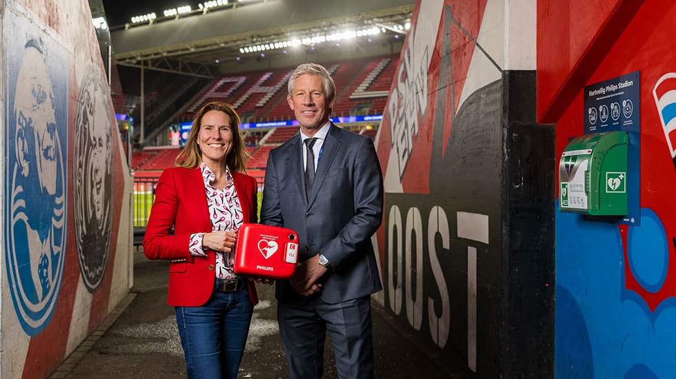 Elke seconde telt: Philips en PSV maken Philips Stadion ‘hartveiliger’ 