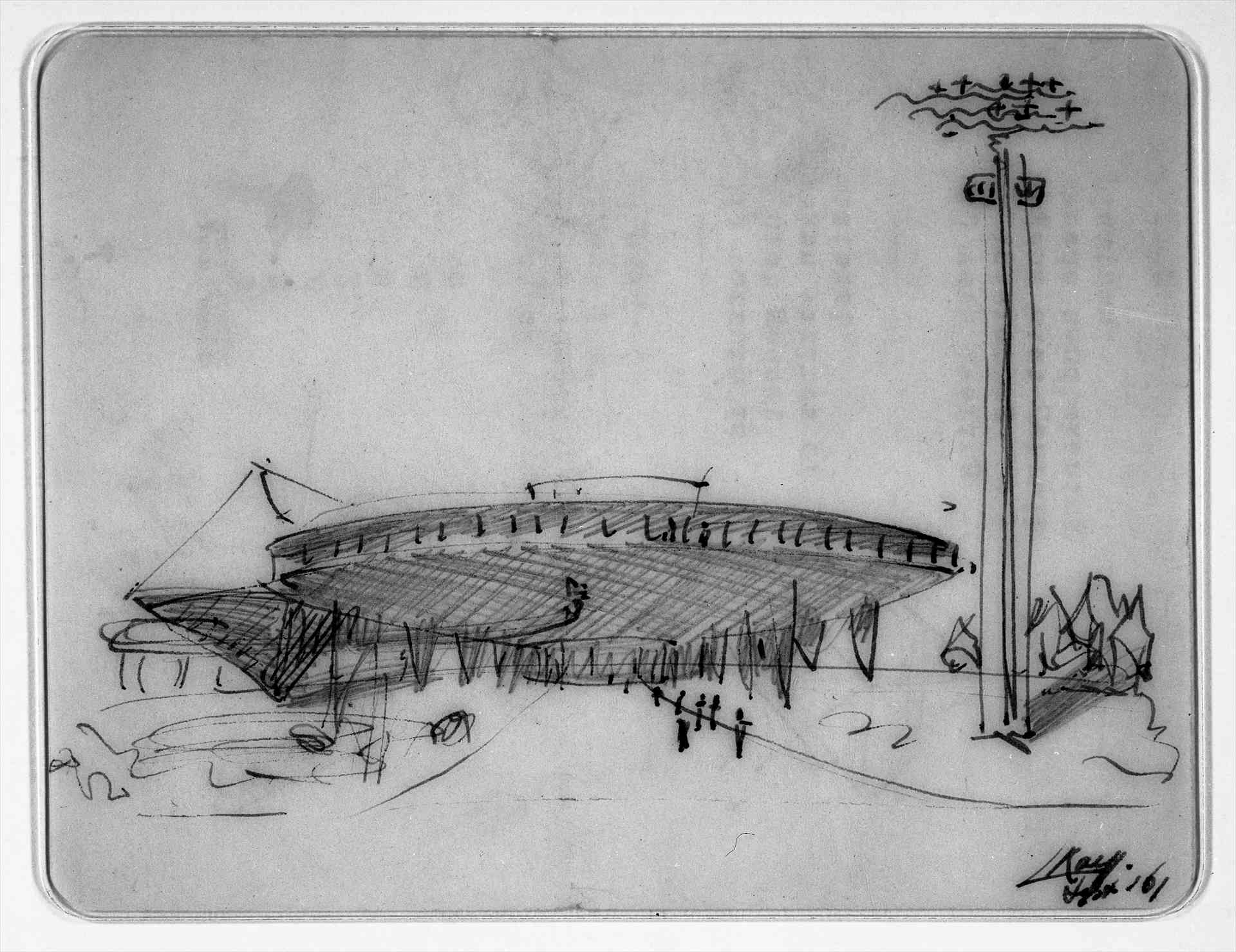 Sketch by Louis Kalff, 1961.