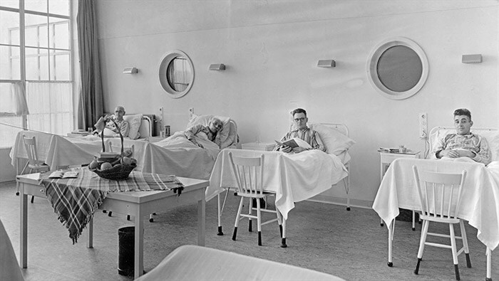 Diaconessenhuis, 3e Klasse kamer, 1940.